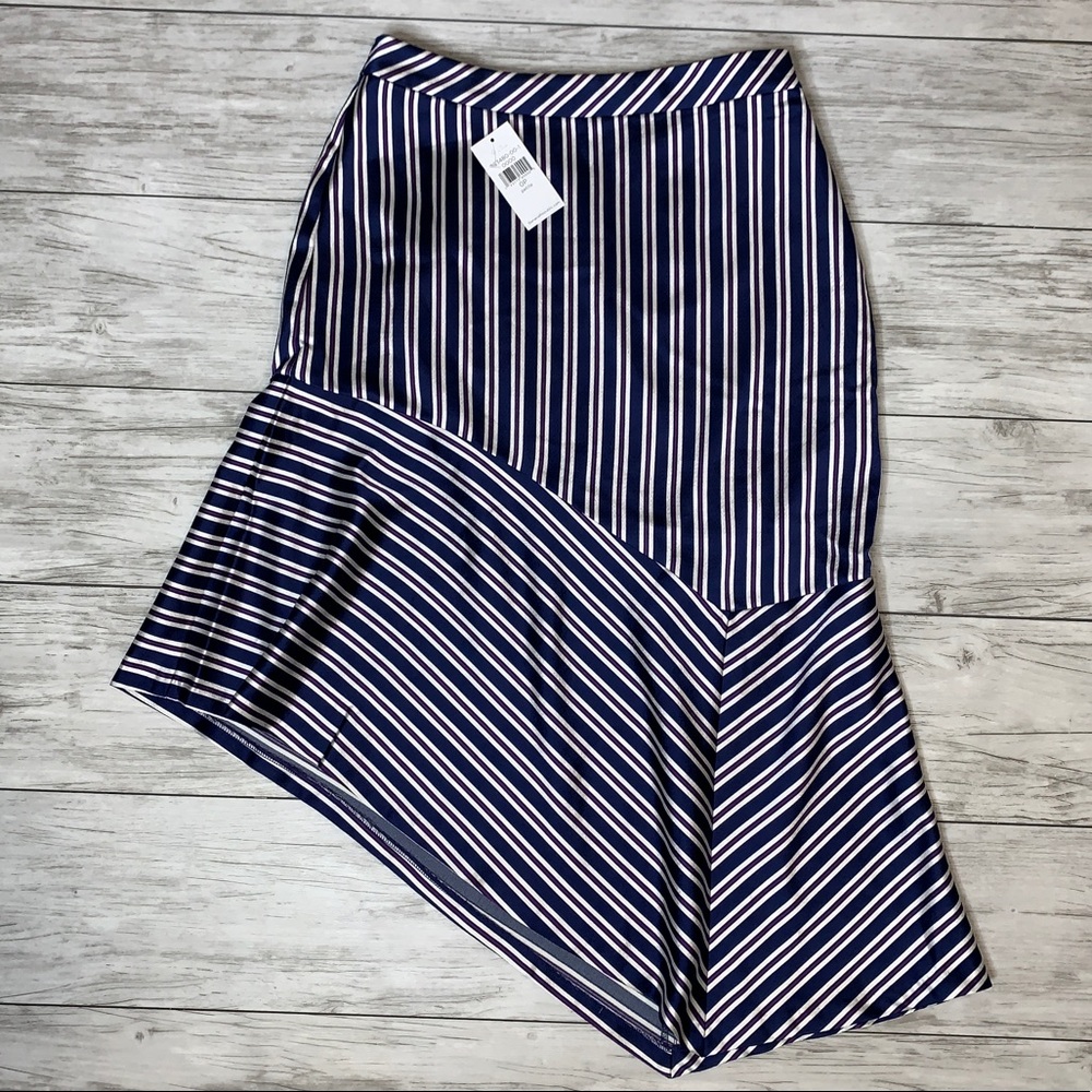 Banana Republic Striped Asymmetrical Skirt NWT